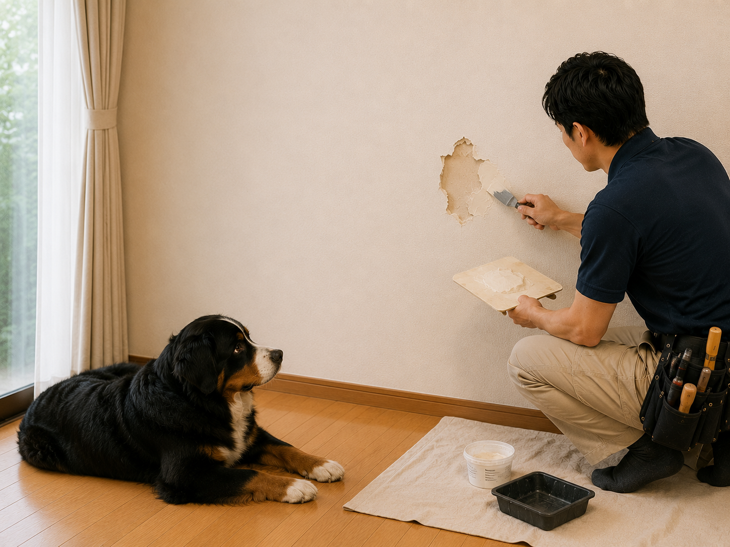 壁穴補修